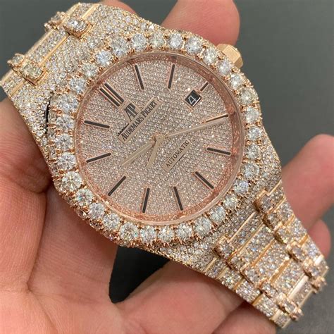 ap royal oak bust down|bust down watch real diamond.